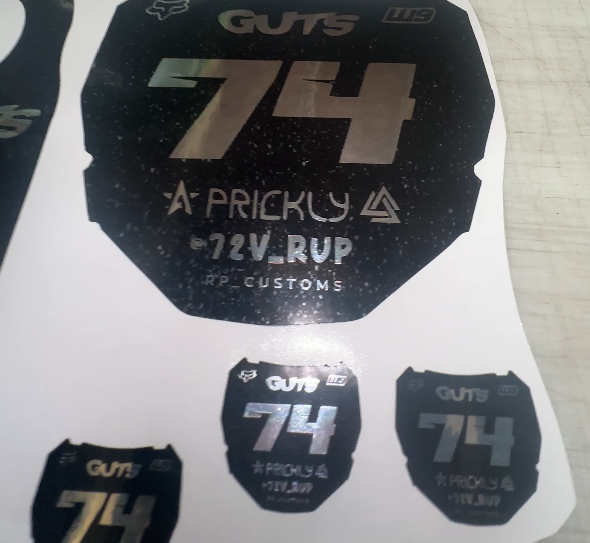 Custom ODI Plate Decal