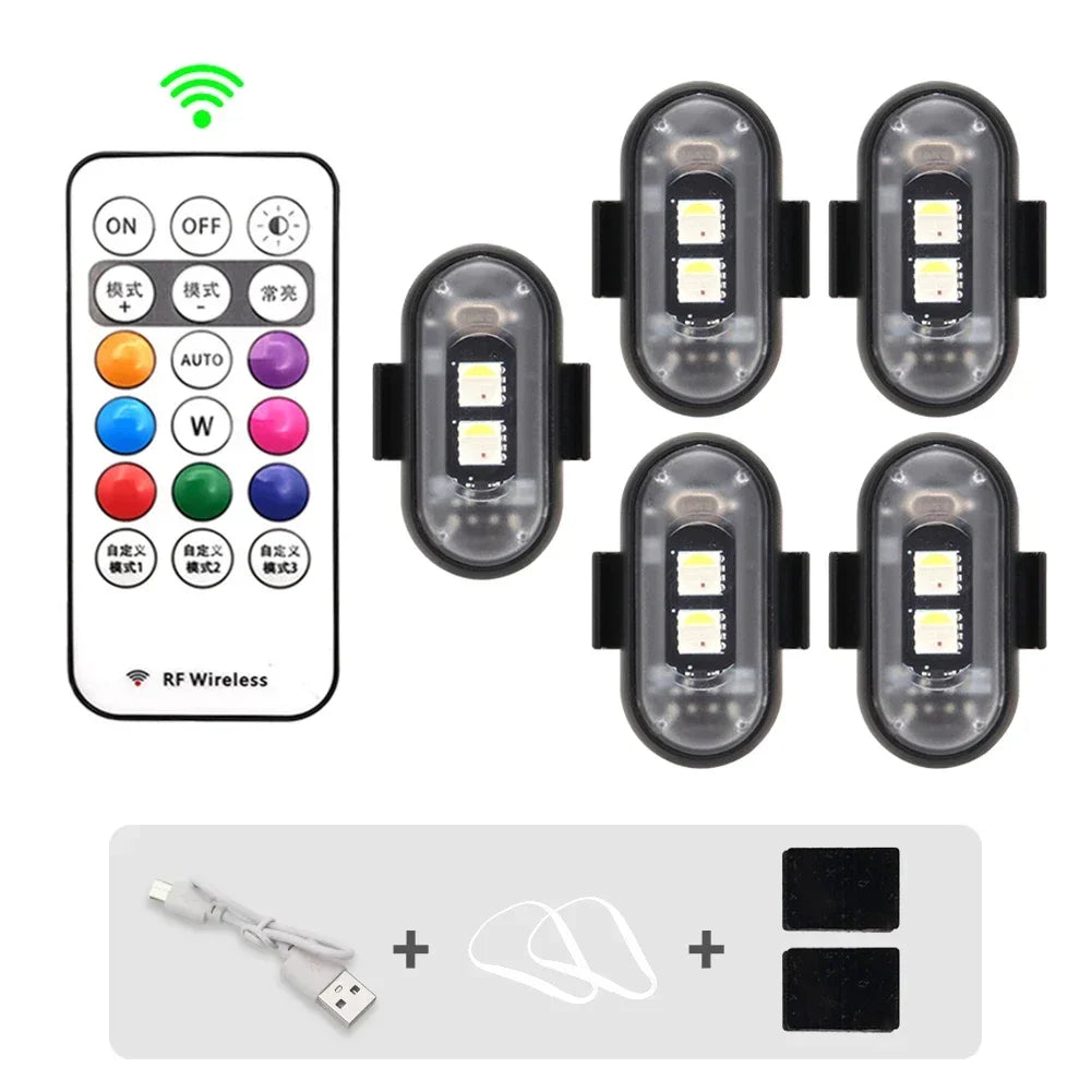 1-6PCS Wireless Rechargeable Underglow With Remote (Free Shipping)