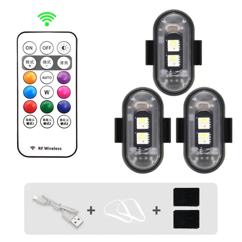 1-6PCS Wireless Rechargeable Underglow With Remote (Free Shipping)