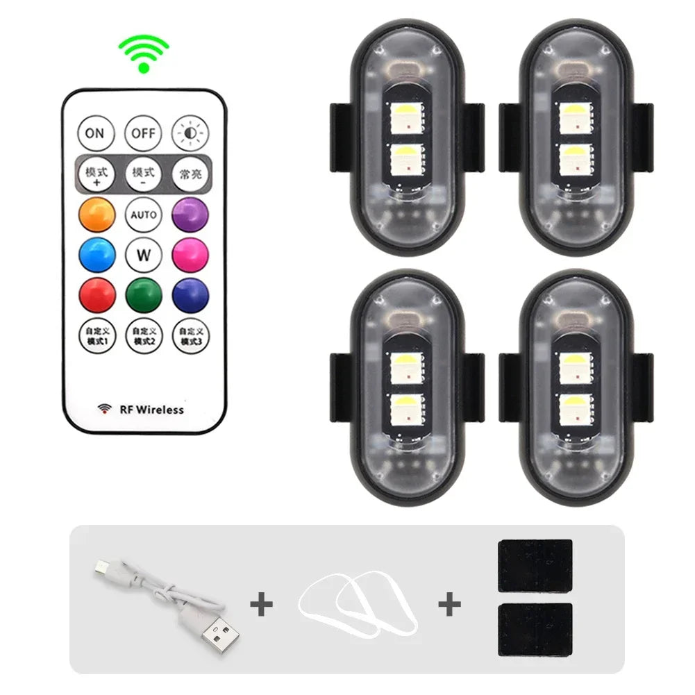 1-6PCS Wireless Rechargeable Underglow With Remote (Free Shipping)