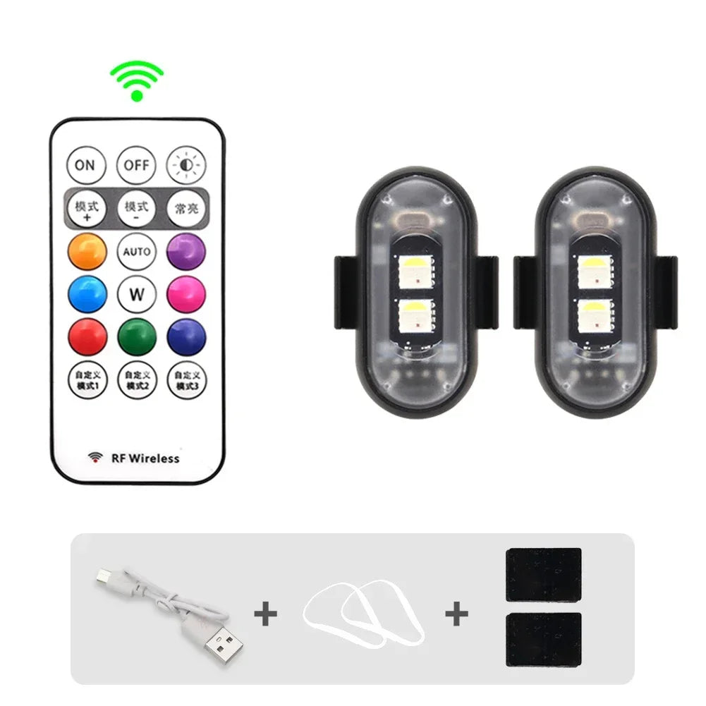 1-6PCS Wireless Rechargeable Underglow With Remote (Free Shipping)