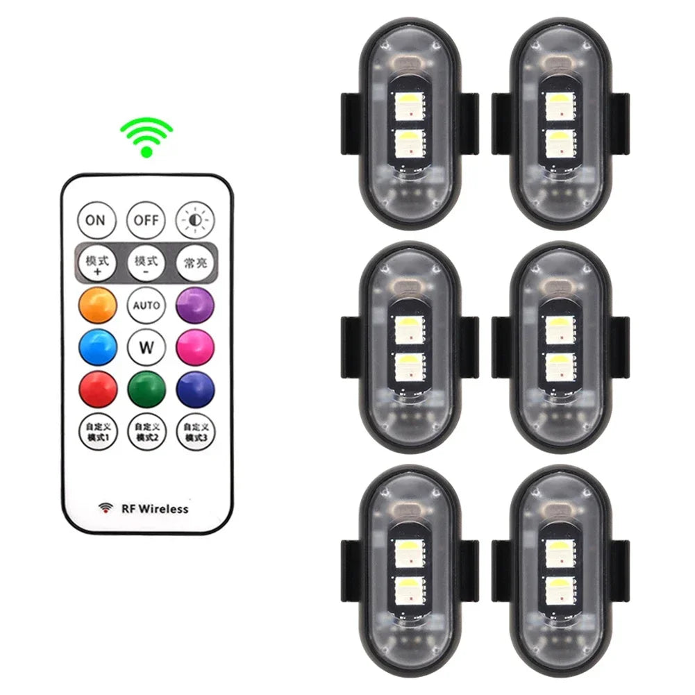 1-6PCS Wireless Rechargeable Underglow With Remote (Free Shipping)