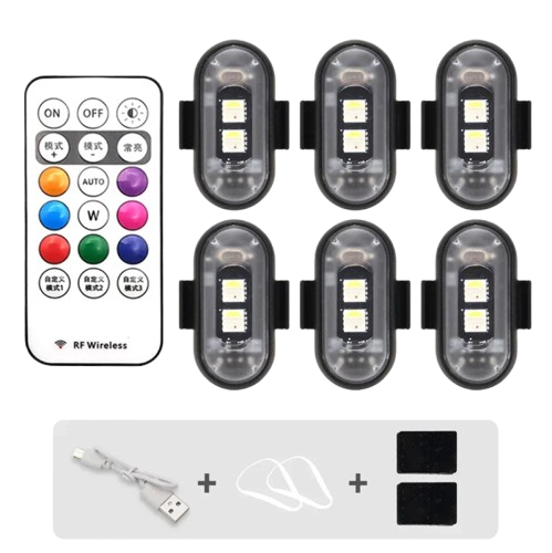 1-6PCS Wireless Rechargeable Underglow With Remote (Free Shipping)